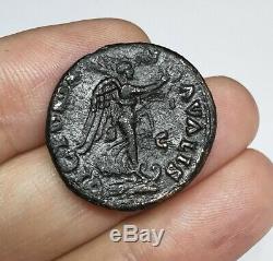 VERY RARE Ancient Roman Imperial Titus 72 AD Judea Capta Issue Bronze As Coin