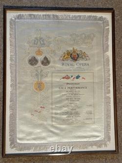 VERY RARE Antique Edwardian British Royal Opera House Silk Programmes 1903