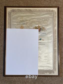 VERY RARE Antique Edwardian British Royal Opera House Silk Programmes 1903