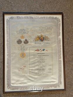 VERY RARE Antique Edwardian British Royal Opera House Silk Programmes 1903