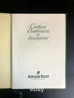 VERY RARE Audemars Piguet Certificate Nick Faldo SS Limited Edition Royal Oak