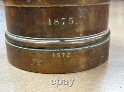 VERY RARE Cape Of Good Hope Bronze Imperial Quart Measure By Potters London 1875