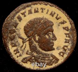 VERY RARE Constantine I AD 307/310-337. Æ Follis Arles in France PARL Roman Coin