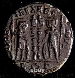 VERY RARE Constantine Max R(wreath)P Mint of ROME Gloria Roman Coin withCOA