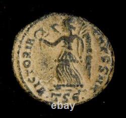 VERY RARE Crispus, as Caesar, Æ Nummus. Thessalonica Nike TSA Roman Coin COA