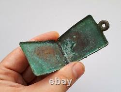 VERY RARE Dog Tag ID Royal Hungarian Honved Paper Brass card WWI WW1 original