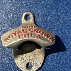 VERY RARE Drink Royal Crown Cola Wall Mount Bottle Opener 1940's 1950's