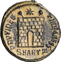 VERY RARE & Exceptional Quality CRISPUS Camp Gate Castle City Roman Coin wCOA