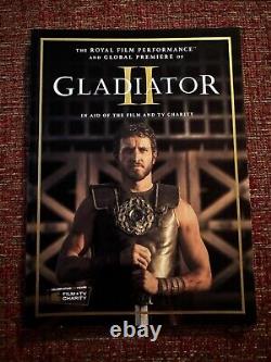 VERY RARE Gladiator II Royal Film Performance Programme + TICKET Premiere 2024