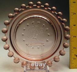 VERY RARE Imperial Glass Candlewick Liberty Ashtray set #400/550 Only made 1943