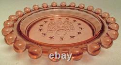 VERY RARE Imperial Glass Candlewick Liberty Ashtray set #400/550 Only made 1943