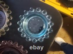 VERY RARE Imperial Glass Candlewick Liberty Ashtray set #400/550 Only made 1943