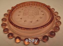 VERY RARE Imperial Glass Candlewick Liberty Ashtray set #400/550 Only made 1943