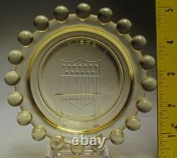 VERY RARE Imperial Glass Candlewick Liberty Ashtray set #400/550 Only made 1943