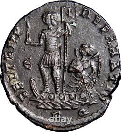 VERY RARE No Online Examples CONSTANTIUS II Emperor on Galley Roman Coin GENUINE