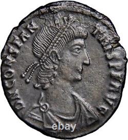 VERY RARE No Online Examples CONSTANTIUS II Emperor on Galley Roman Coin GENUINE