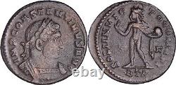 VERY RARE No Online Examples for Officina F Constantine I Sol Roman Coin withCOA