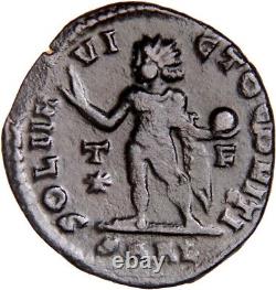 VERY RARE None Online CONSTANTINE I THE GREAT Follis SARL Arles Roman Coin SOL