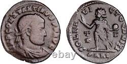 VERY RARE None Online CONSTANTINE I THE GREAT Follis SARL Arles Roman Coin SOL