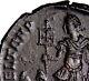 VERY RARE & None Online for Alexandria CHRISTIAN CROSS Banner Roman Coin COA