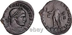 VERY RARE None Online for Officina QARL N-F Constantine I Sol God Roman Coin COA