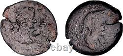 VERY RARE Only One Example EGYPT, Alexandria. Galba AD68 Drachm Roman Coin wCOA