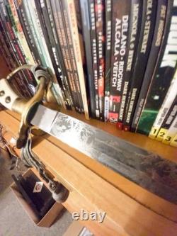 VERY RARE Original Imperial German Etched Forestry Cutlass Dagger with Scabbard