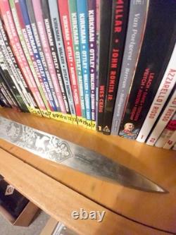 VERY RARE Original Imperial German Etched Forestry Cutlass Dagger with Scabbard