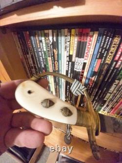 VERY RARE Original Imperial German Etched Forestry Cutlass Dagger with Scabbard