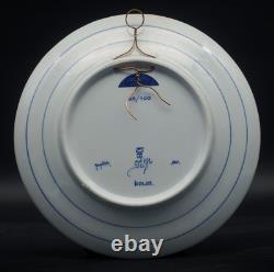 VERY RARE Porceleyne Fles blue & white Delft plate Comet 46P/Wirtanen ESA 2003