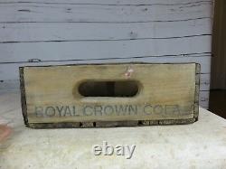 VERY RARE RC Royal Crown COLA BLUE LETTERING 1974 BEVERAGE Soda CRATE Tennessee