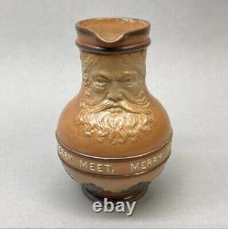 VERY RARE ROYAL DOULTON LAMBETH GRAYBEARD TOBY JUG MUG Merry Meet Merry Part