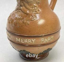 VERY RARE ROYAL DOULTON LAMBETH GRAYBEARD TOBY JUG MUG Merry Meet Merry Part