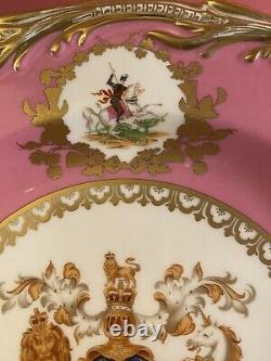 VERY RARE Royal Collection Fine Bone China Great Exhibition 1851 Plate The Crown