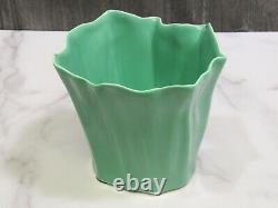 VERY RARE Royal Copenhagen Ole Kortzau Green Natura Vase 5