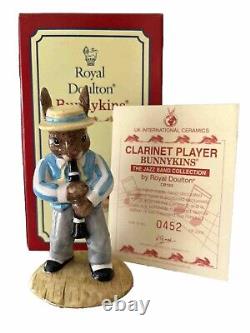 VERY RARE Royal Doulton Clarinet Player Bunnykins DB184 Jazz Band LIMITED EDN