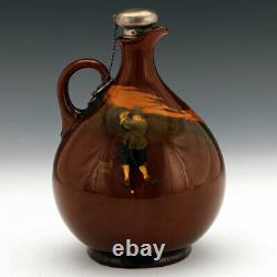 VERY RARE Royal Doulton Kingsware Crombie GOLFING Whisky Jug / Bottle / Flask