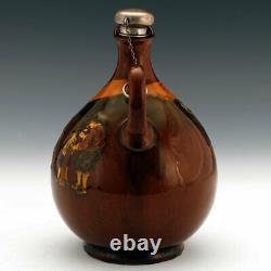 VERY RARE Royal Doulton Kingsware Crombie GOLFING Whisky Jug / Bottle / Flask