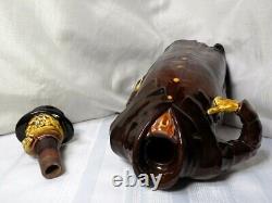 VERY RARE Royal Doulton Kingsware Modelled Head COACHMAN Whiskey Decanter 10