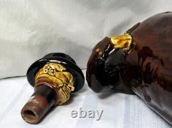 VERY RARE Royal Doulton Kingsware Modelled Head COACHMAN Whiskey Decanter 10