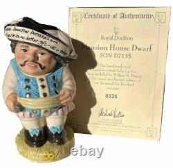 VERY RARE Royal Doulton Mansion House Dwarf Son D7135 Toby Jug LIMITED EDITION