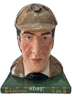 VERY RARE Royal Doulton Sherlock Holmes D7038 Bookend Book End MINT UK Made