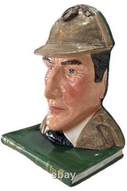 VERY RARE Royal Doulton Sherlock Holmes D7038 Bookend Book End MINT UK Made