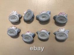 VERY RARE Set Of 8 Royal Doulton Tableware Ltd. 1982 Carnation Flower Clusters