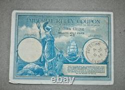 VERY RARE Sierra Leone imperial reply coupon 2 1/2D FREETOWN 1948