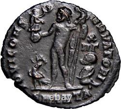 VERY RARE Title and Portrait of CONSTANTINE the GREAT Radiate Ancient Roman Coin