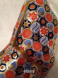 VERY RARE VINTAGE ROYAL CROWN DERBY Russian walrus paperweigh With GOLD STOPPER