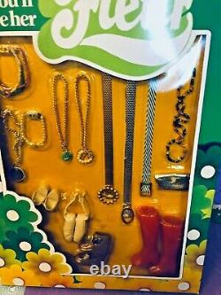 VERY RARE Vintage Accessories Fits Barbie FASHION ROYAL1/6 clone JEWELRY SHOES