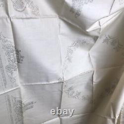 VERY RARE Vintage DMC Stamped Linen To Embroider a Tablecloth A REGAL SOUVENIR