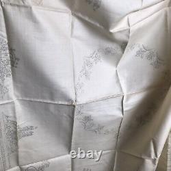 VERY RARE Vintage DMC Stamped Linen To Embroider a Tablecloth A REGAL SOUVENIR